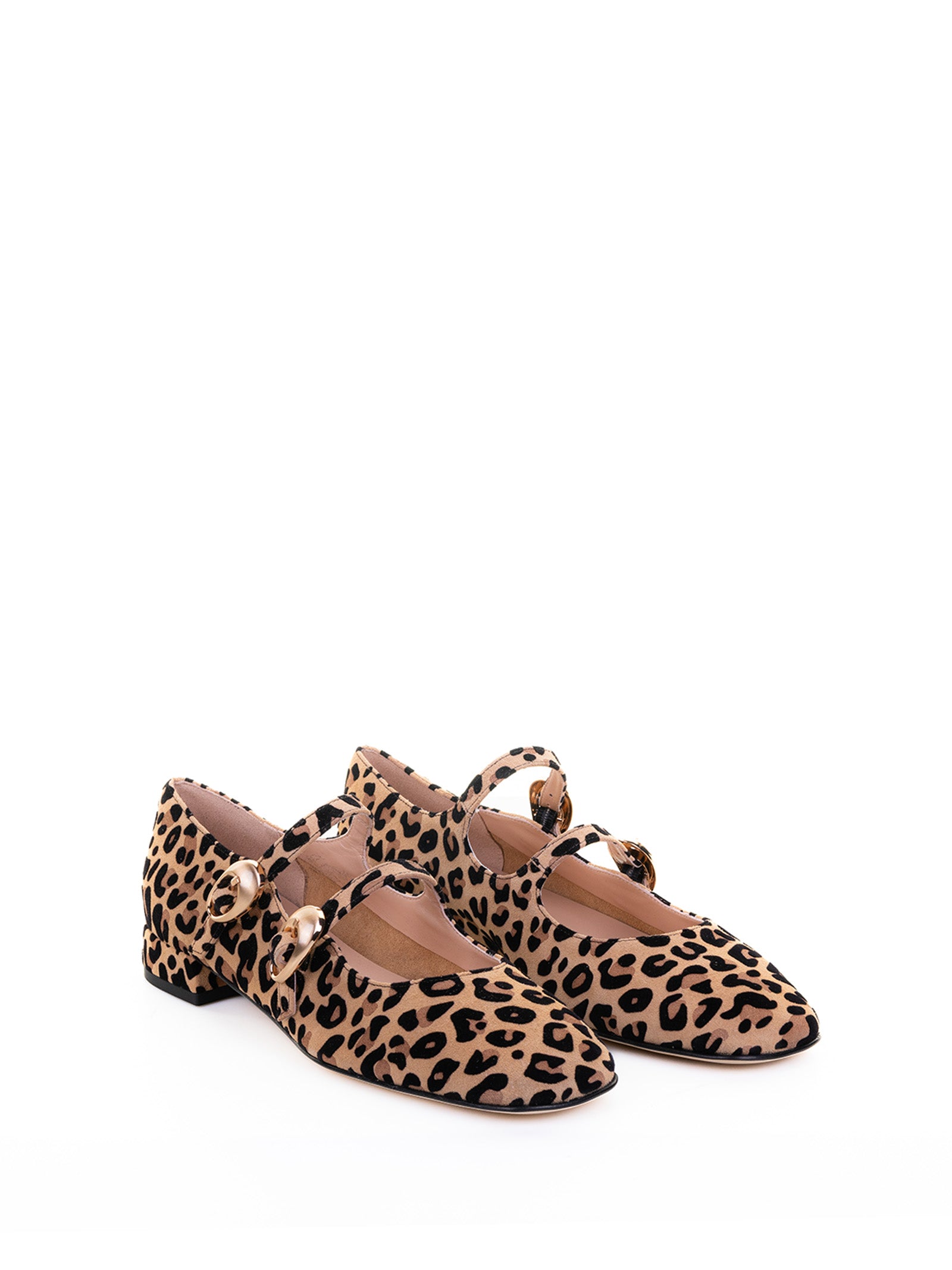 Status Flat Shoes Beige Nero