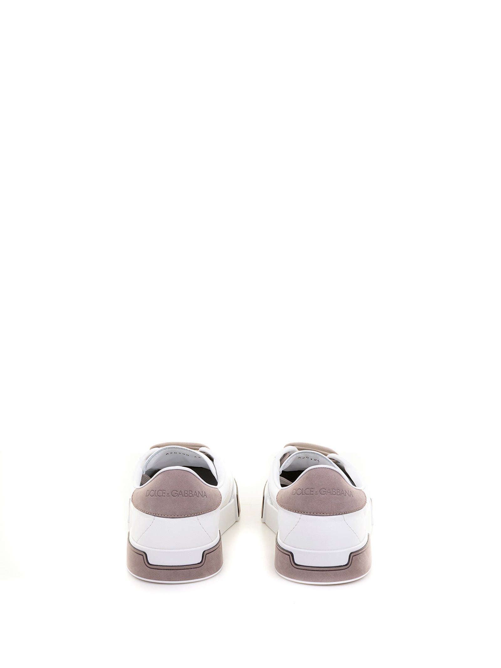 Dolce & Gabbana Flat Shoes Bianco Tortora Pelle