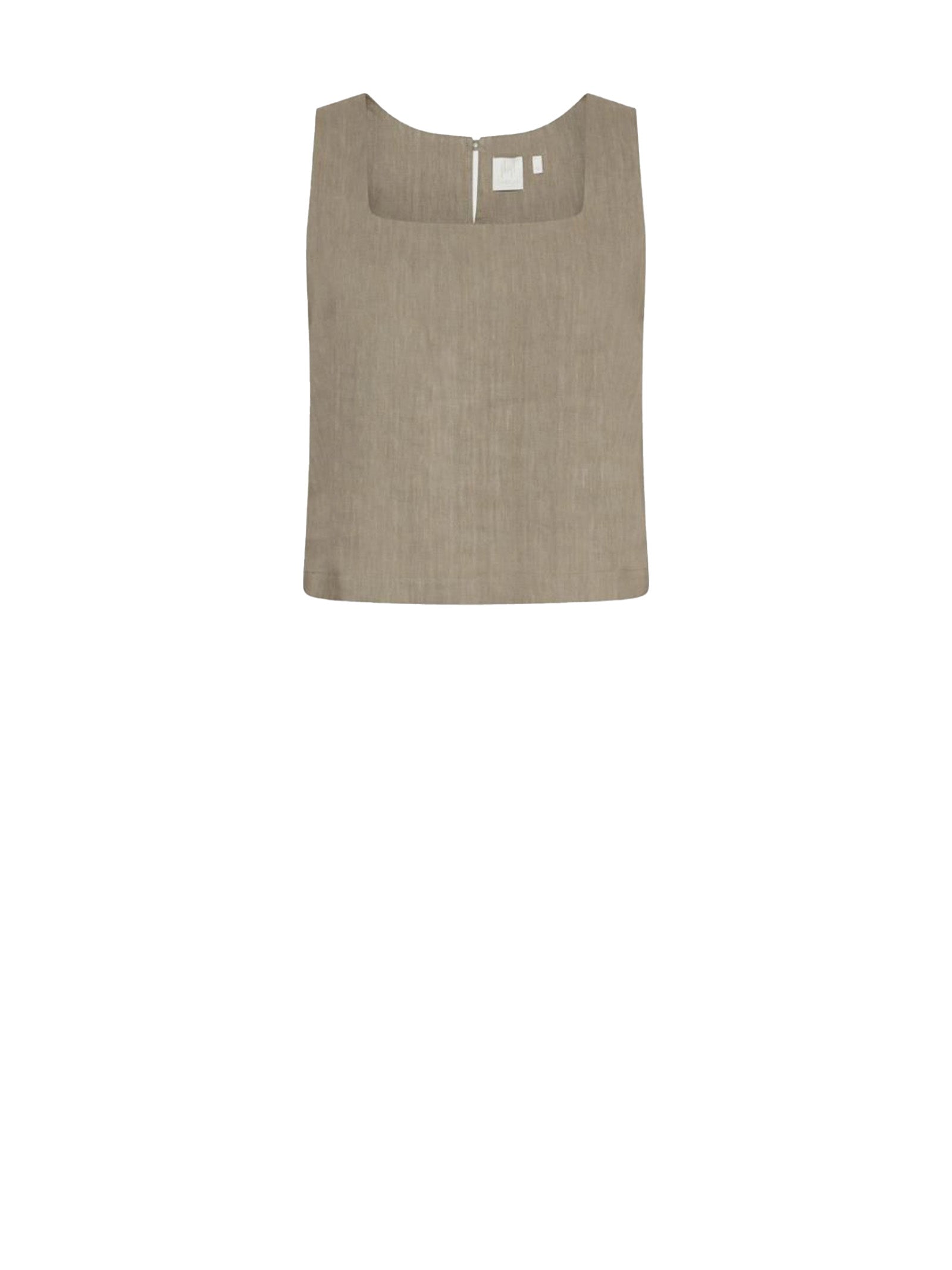 Marella Monochrome Top Green Lino
