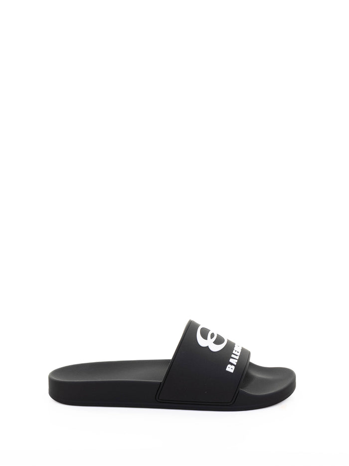 Balenciaga Sandals Black Leather