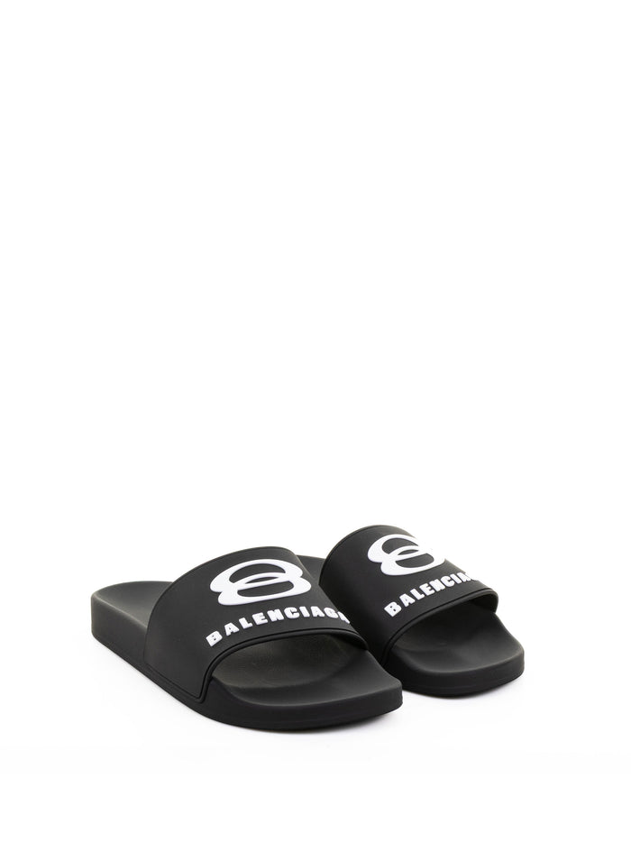 Balenciaga Sandals Black Leather