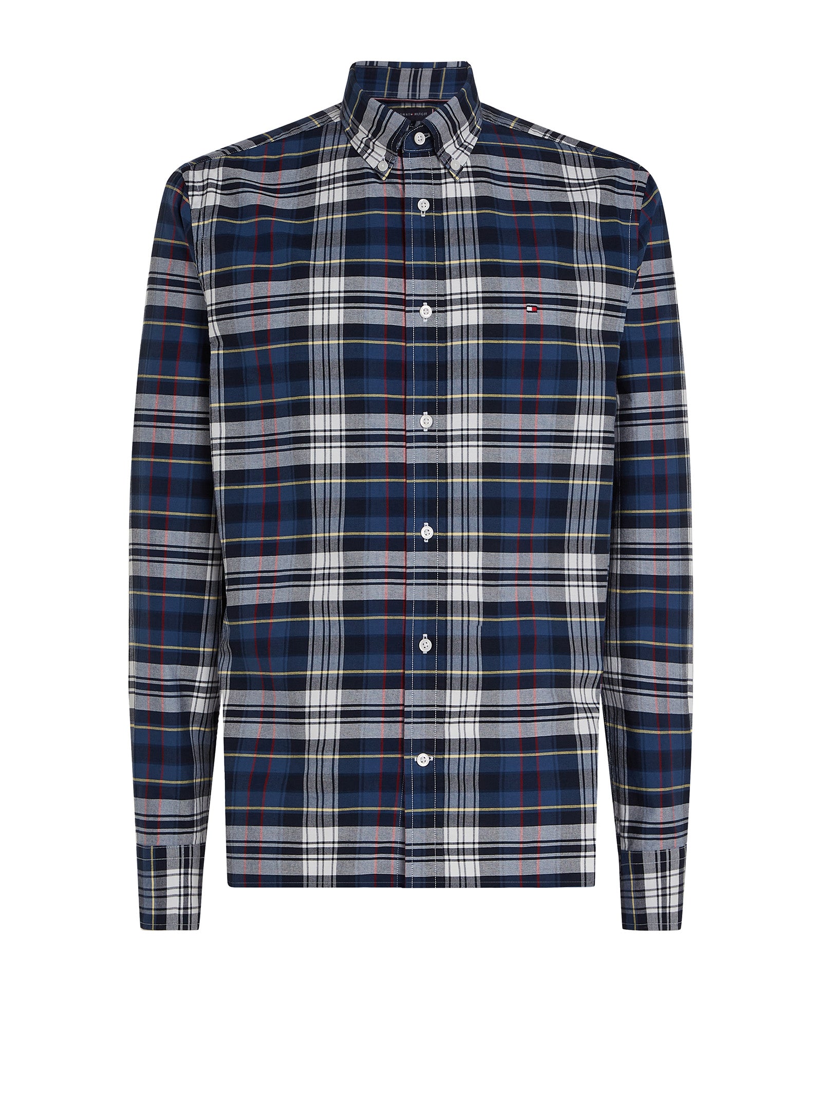 Tommy Hilfiger Shirts Aegean Sea/allover Organic Cotton ()