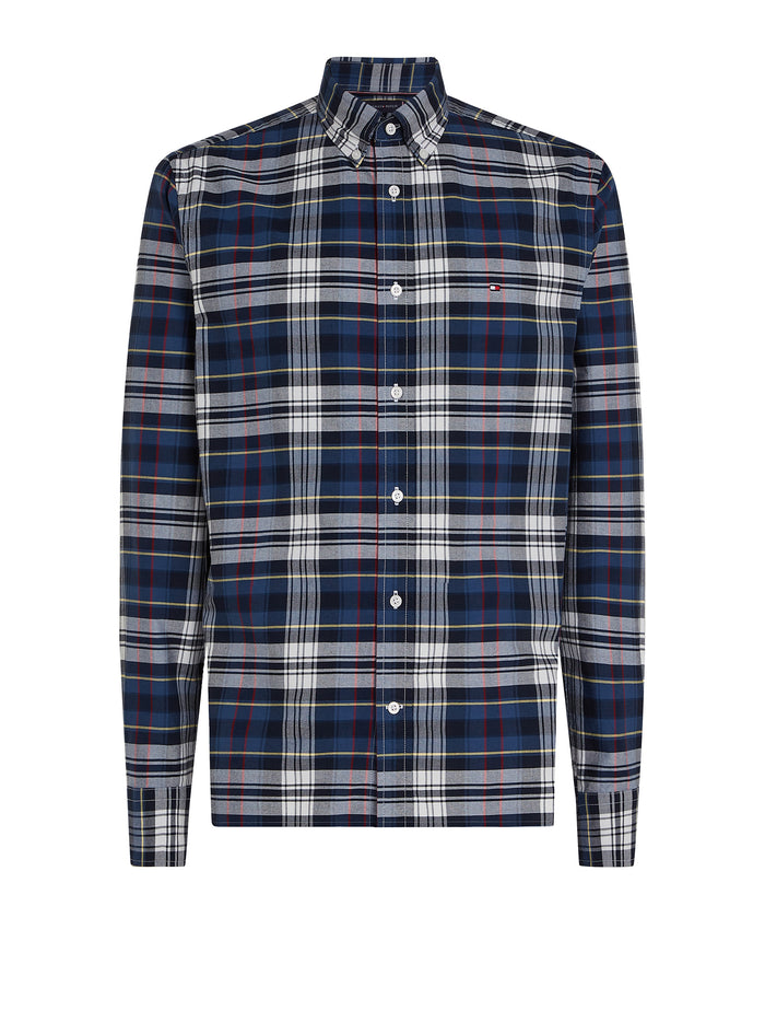 Tommy Hilfiger Shirts Aegean Sea/allover Organic Cotton ()