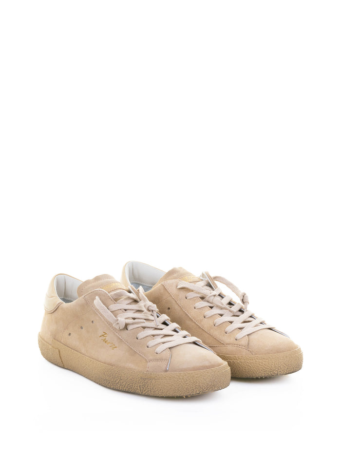 Philippe Model Sneakers Beige Leather - Fabric
