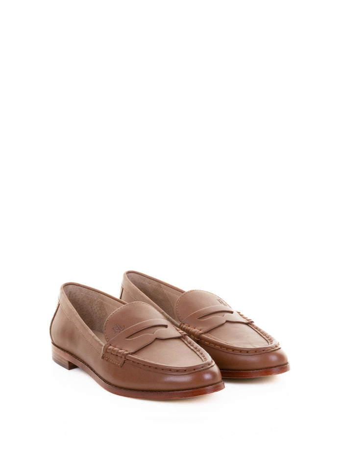 Ralph Lauren Sandals Deep Saddle Tan Leather