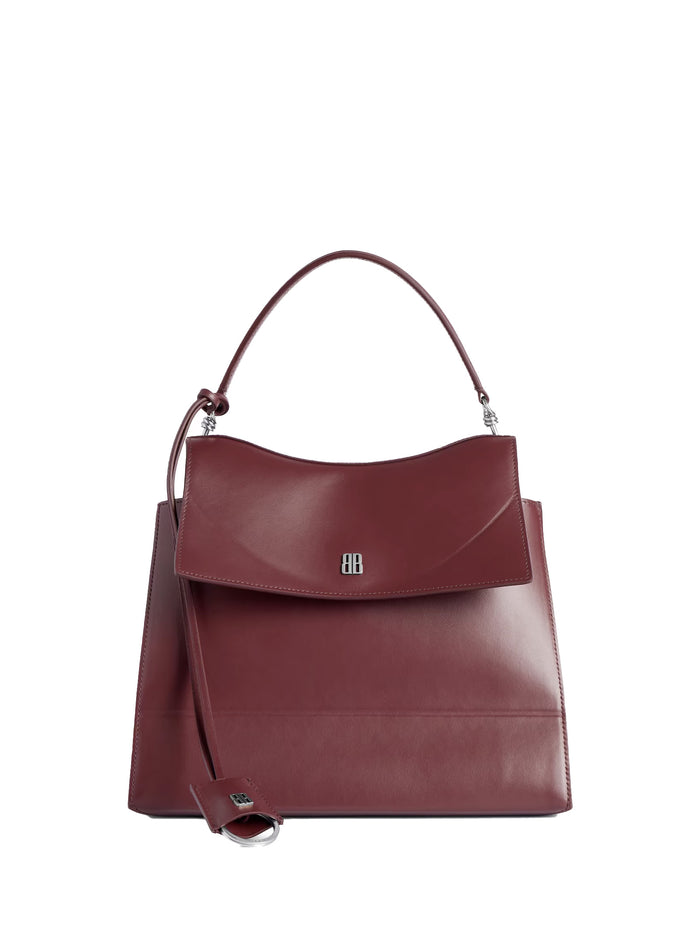 Balenciaga Bags Dark Burgundy Calf Leather