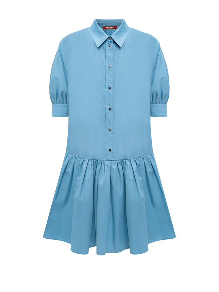 Max Mara Studio Dresses Clear Blue Popeline
