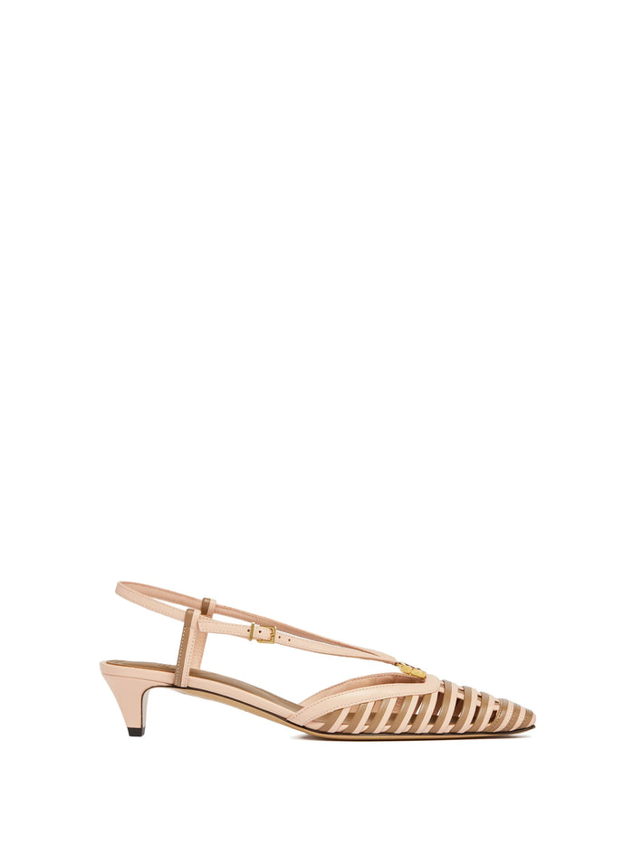 Fendi Sandals Rosa Quarzo Lamb Leather