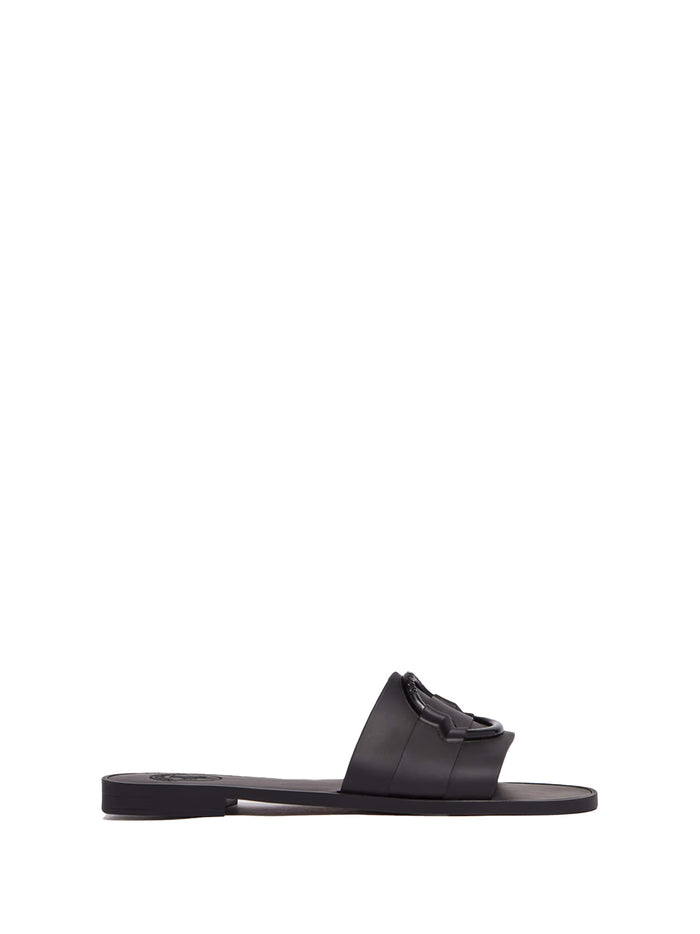 Moncler Sandals Black Rubber
