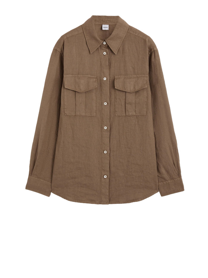 Aspesi Shirts Brown