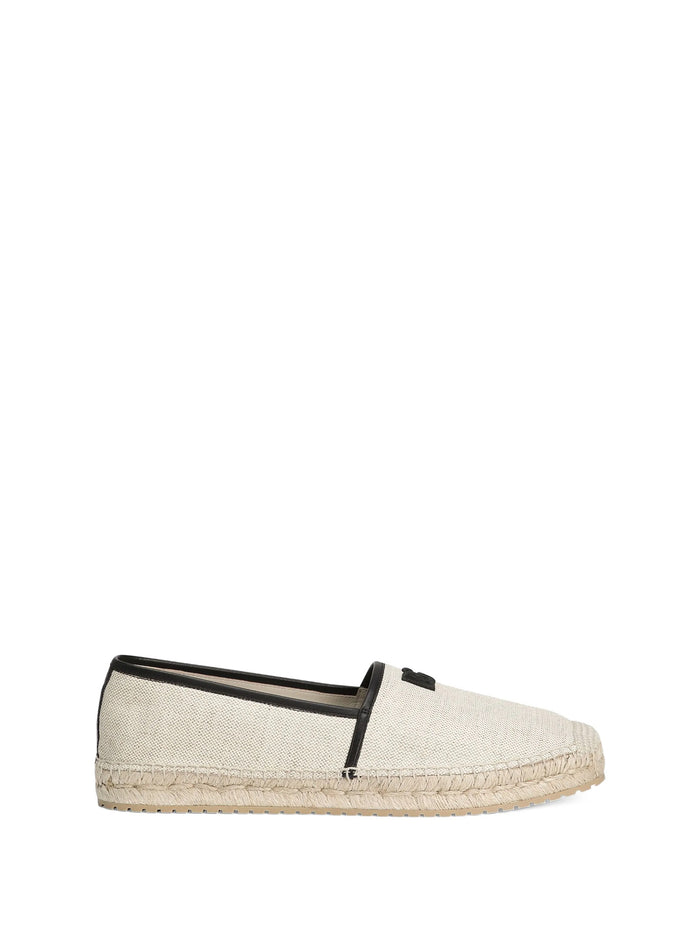 Dolce & Gabbana Flat Shoes Avorio Nero Nappa