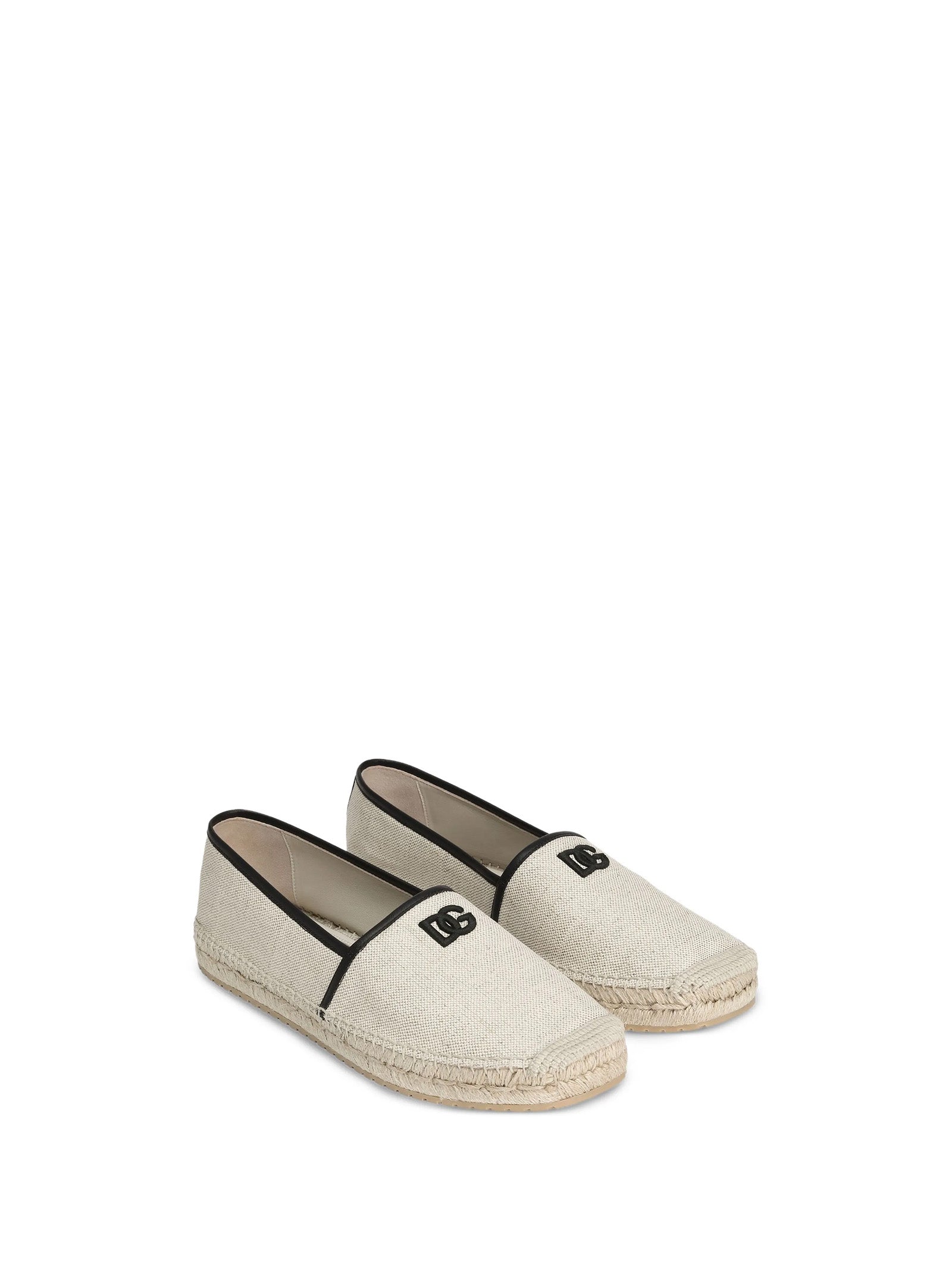 Dolce & Gabbana Flat Shoes Avorio Nero Nappa