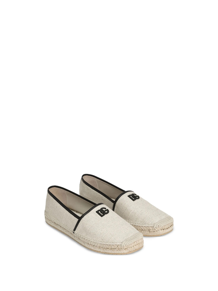 Dolce & Gabbana Flat Shoes Avorio Nero Nappa
