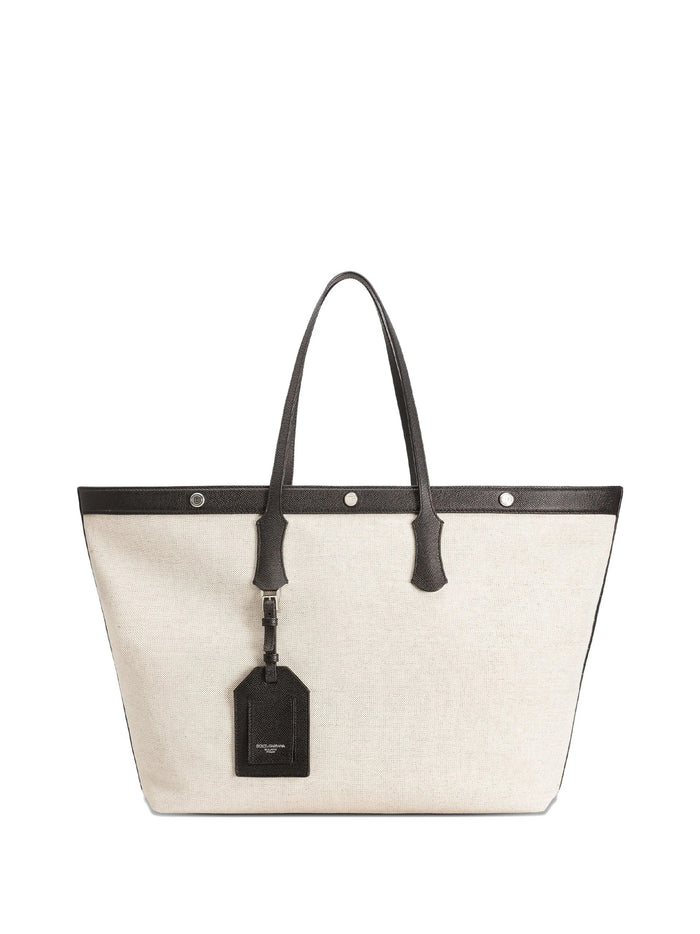 Dolce & Gabbana Bags Avorio Nero Tessuto
