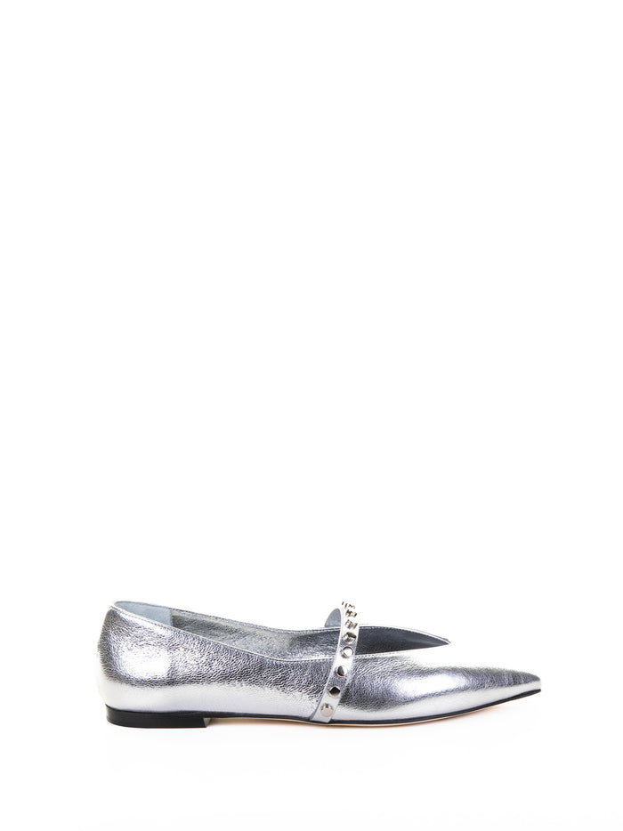 Alexander McQueen Flat shoes Silver Bos Taurus