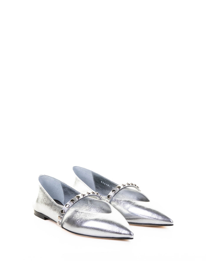 Alexander McQueen Flat shoes Silver Bos Taurus