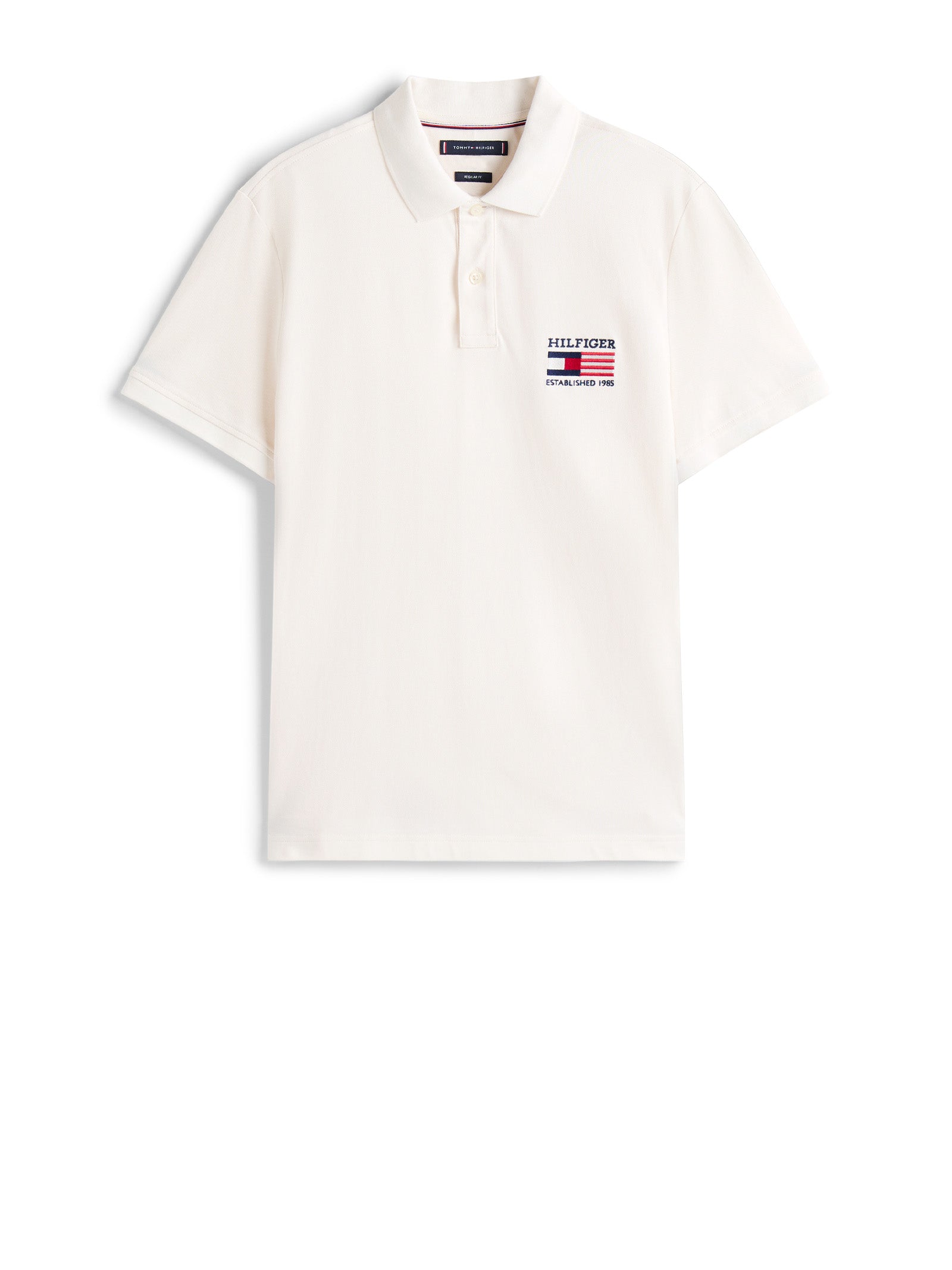 Tommy Hilfiger T-shirts and Polos Ivory Petal Organic Cotton ()