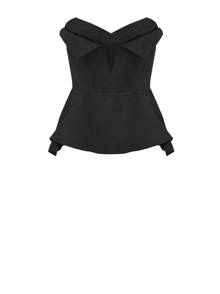 Alexander McQueen Top Black Pl Silk