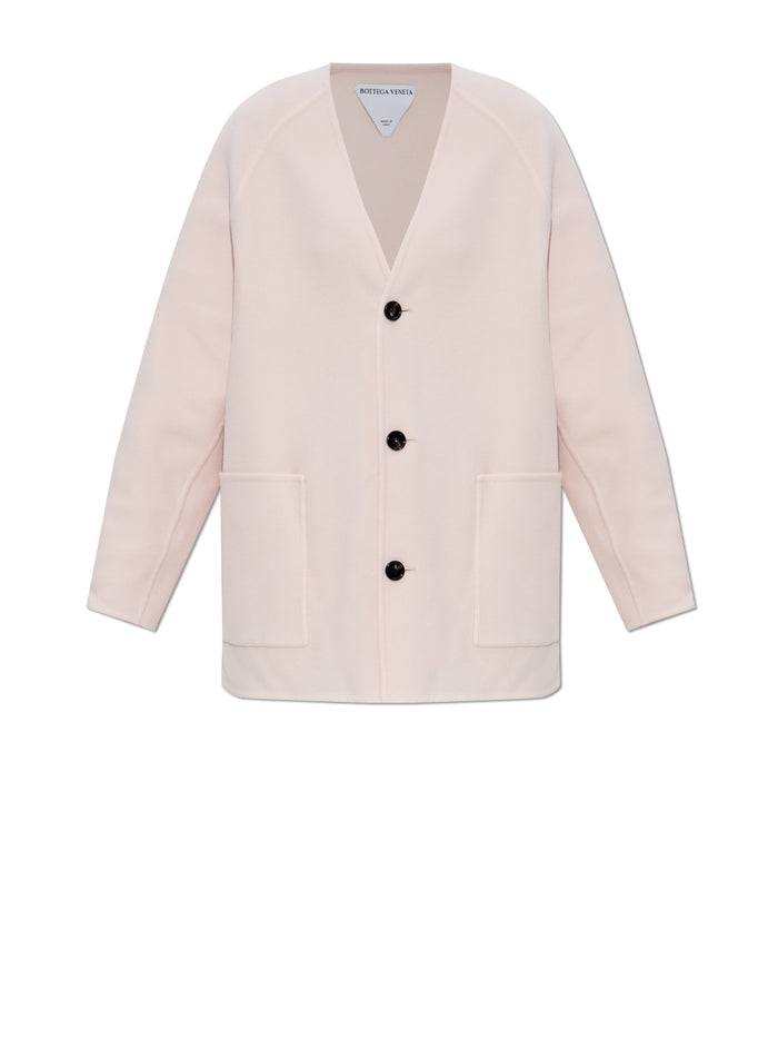 Bottega Veneta Coats Pink Shell
