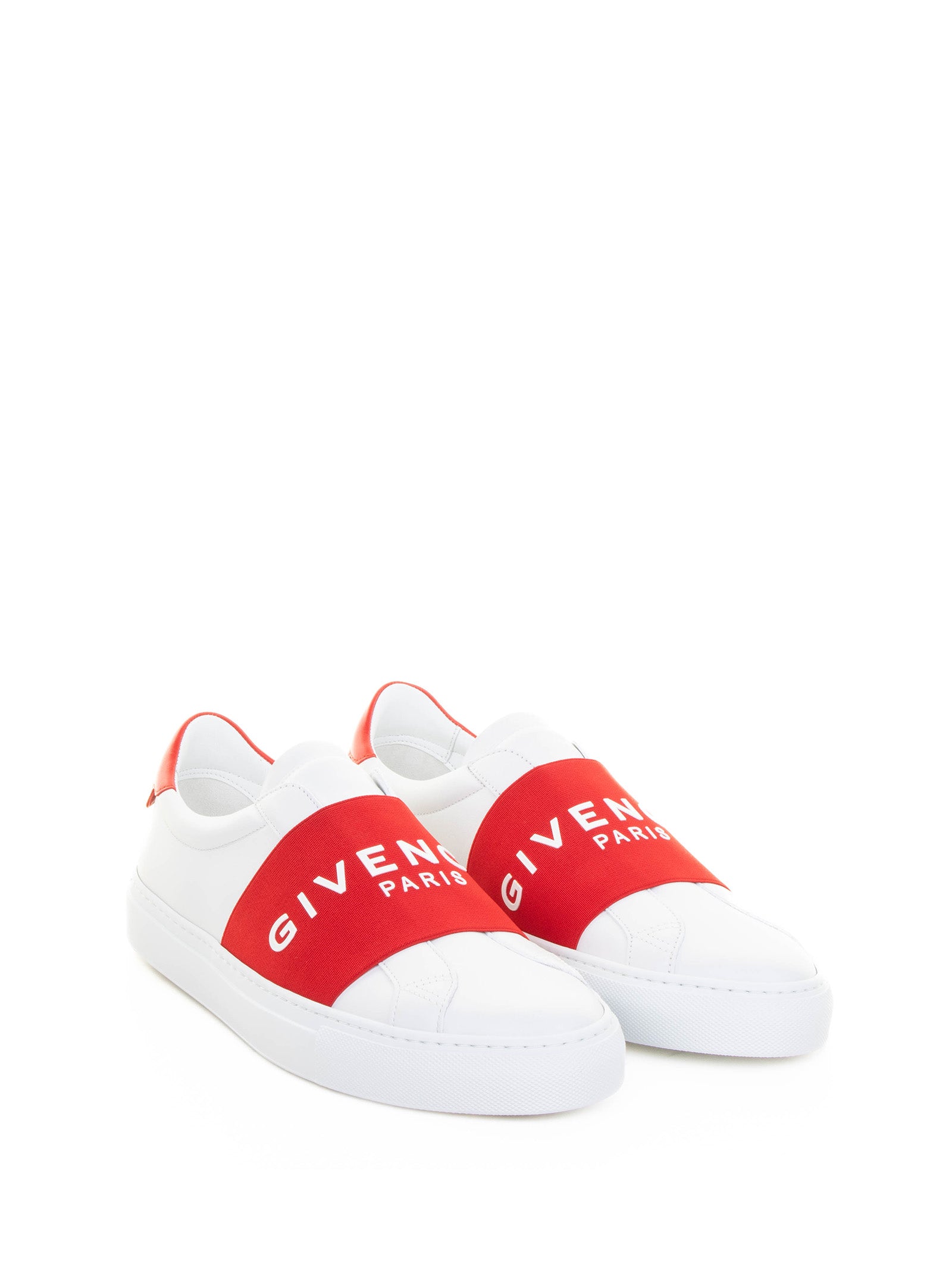 Givenchy Sneakers White Red Calf Leather
