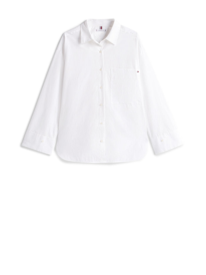 Tommy Hilfiger Shirts Optic White Organic Cotton ()