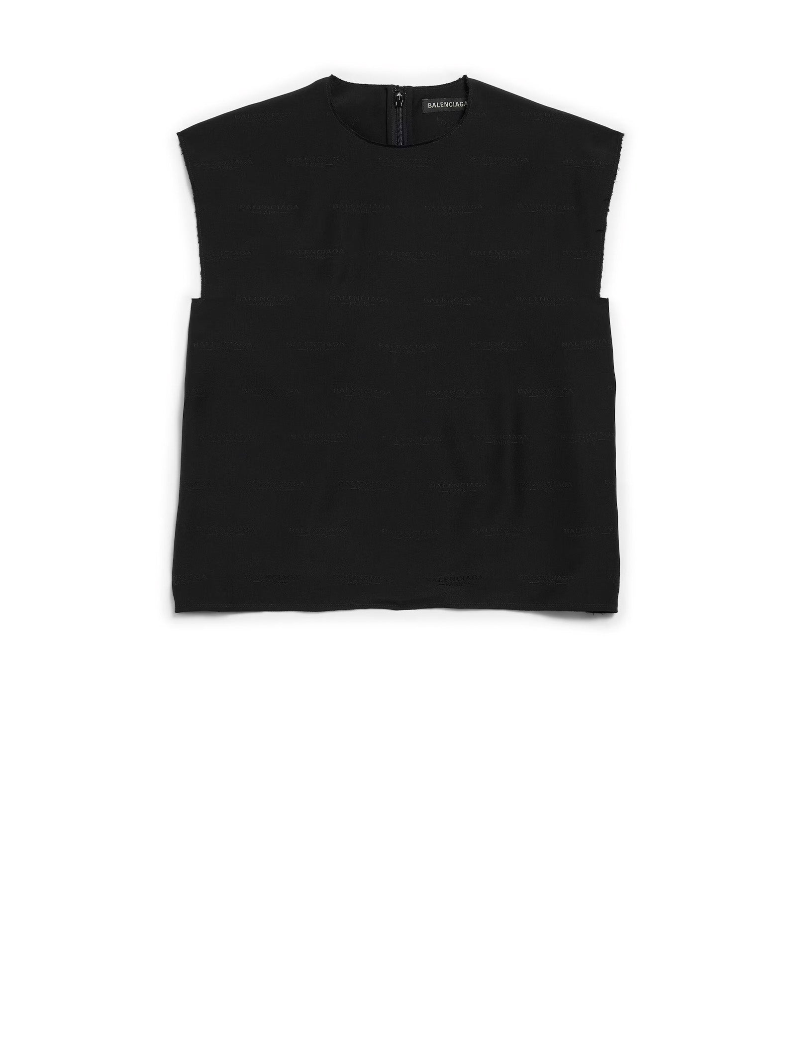 Balenciaga Top Black Silk
