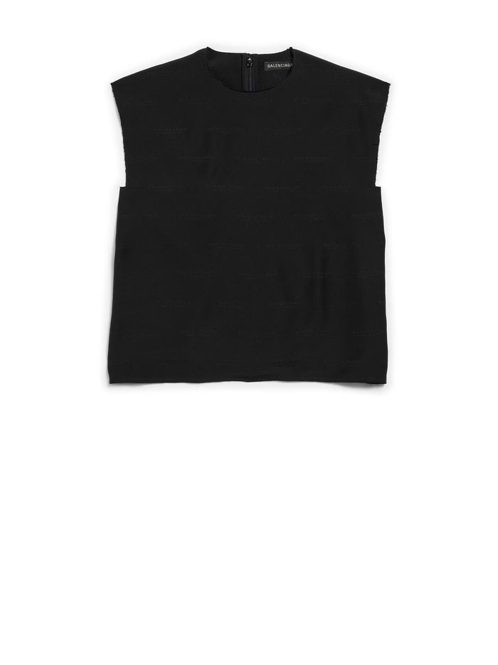 Balenciaga Top Black Silk