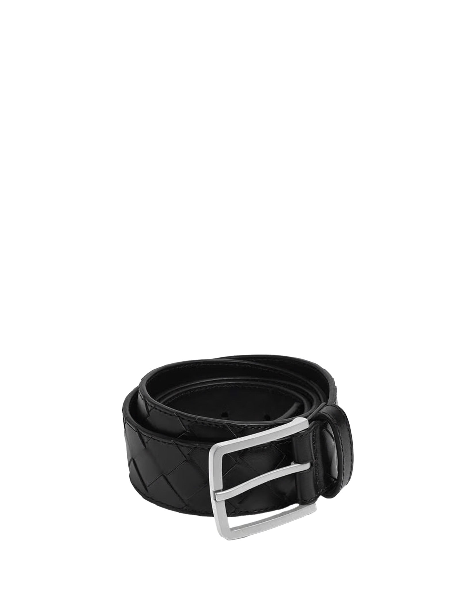Bottega Veneta Belts Black Calf Skin