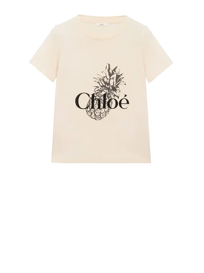 Chloè T-shirts and Polos Peach Orange