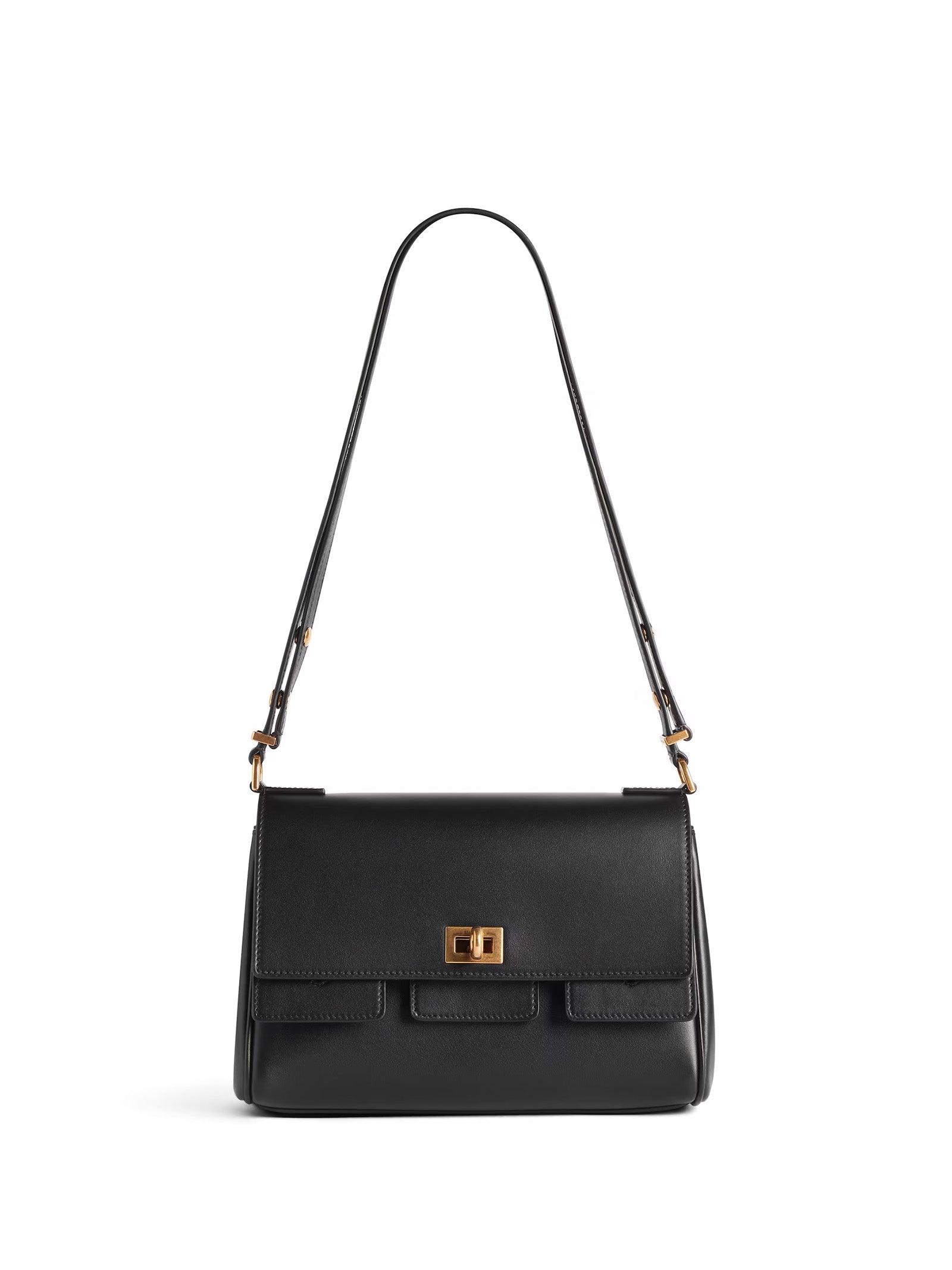 Balenciaga Bags Black Calf Leather