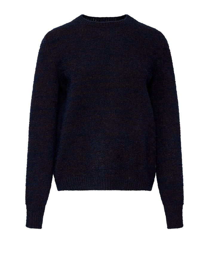 Maison Margiela Sweaters Navy Dark Brown Wv Pa