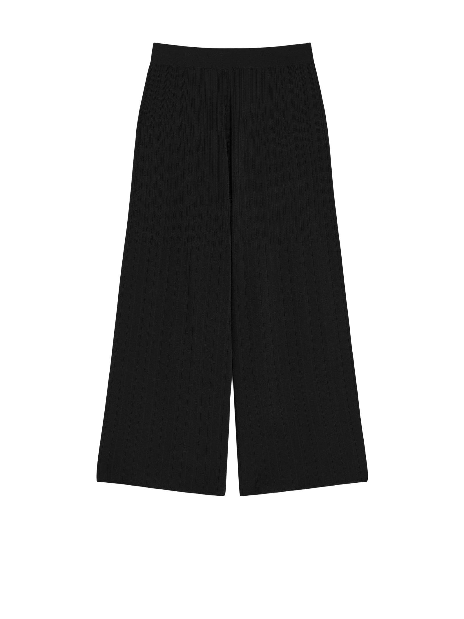 Max Mara Weekend Trousers Black Viscosa Poliestere