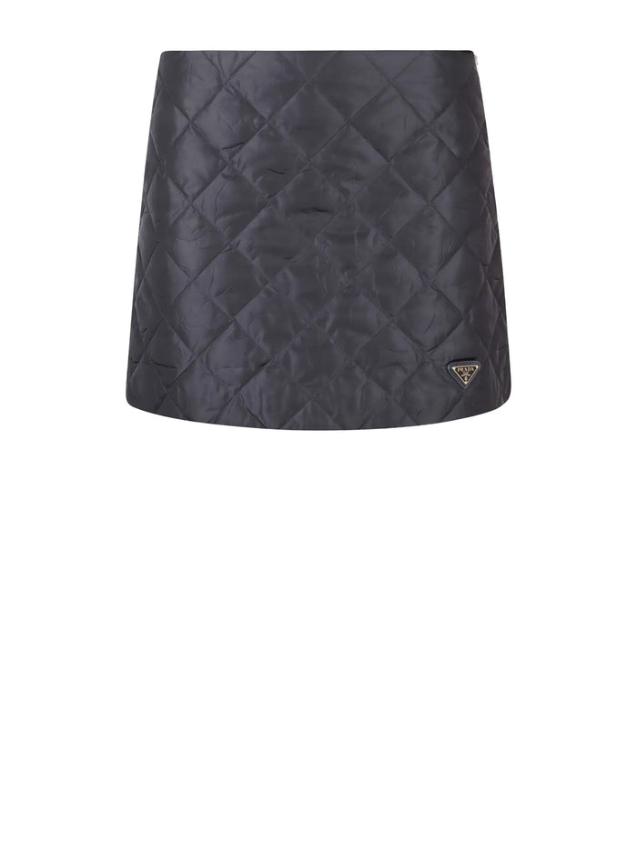 Prada Skirts Blue Recycle Polyamide