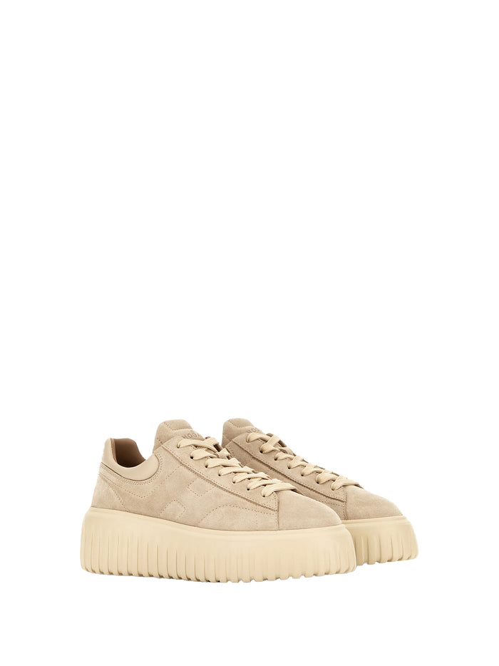Hogan Sneakers Beige Leather
