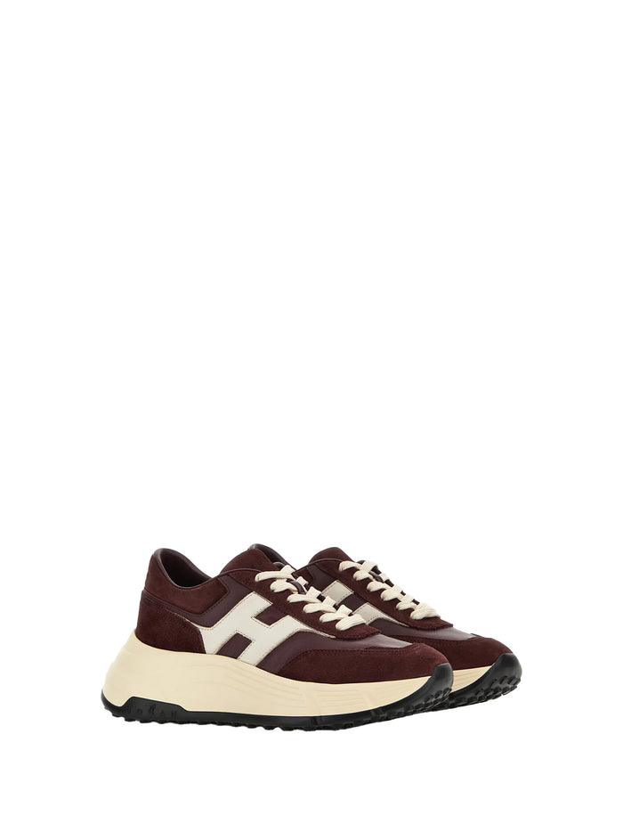 Hogan Sneakers Bordeaux Leather