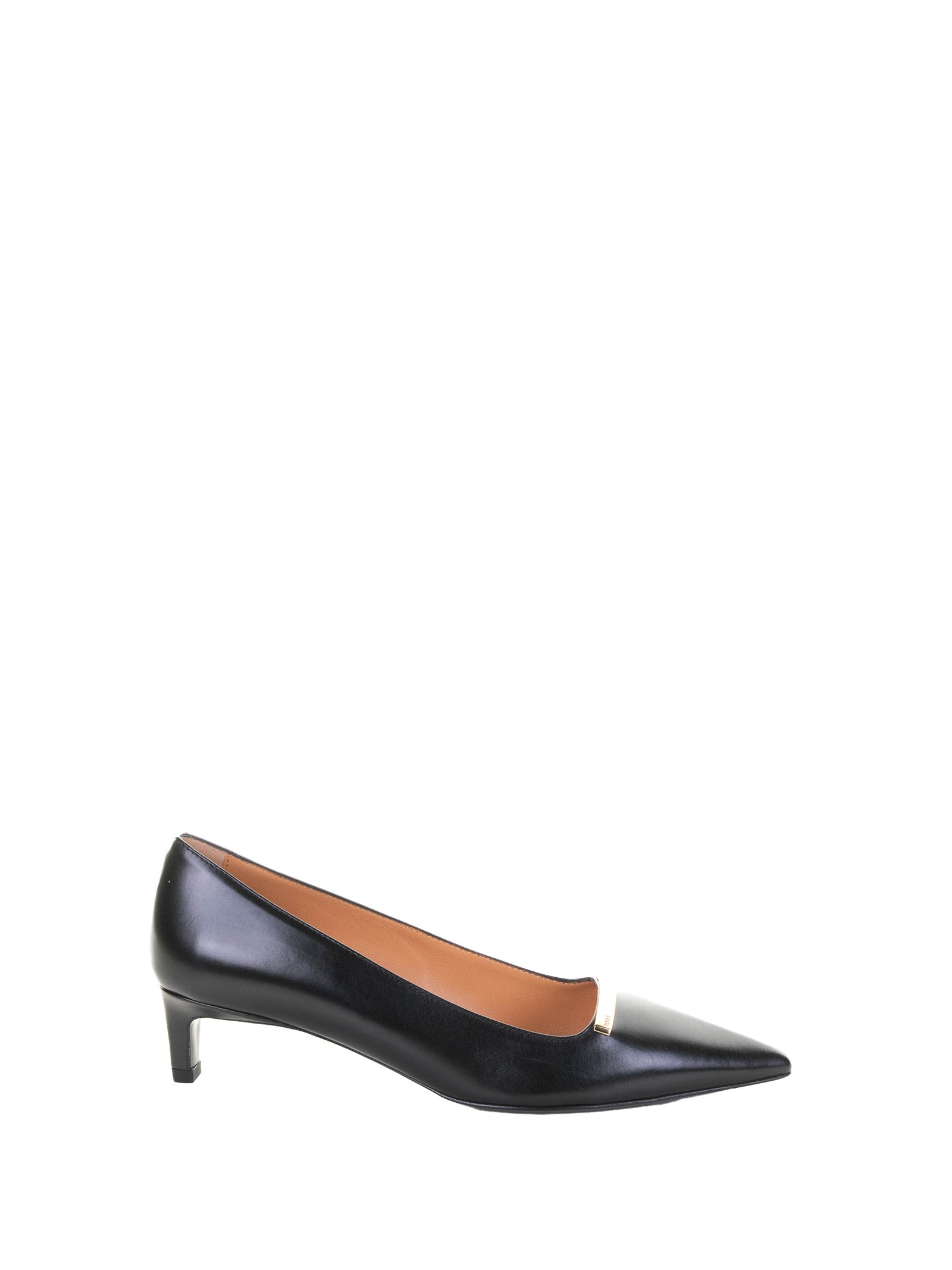 Tods With Heel Black Leather