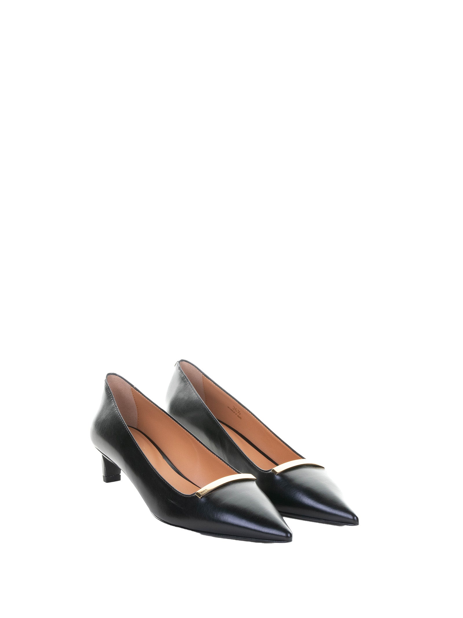 Tods With Heel Black Leather
