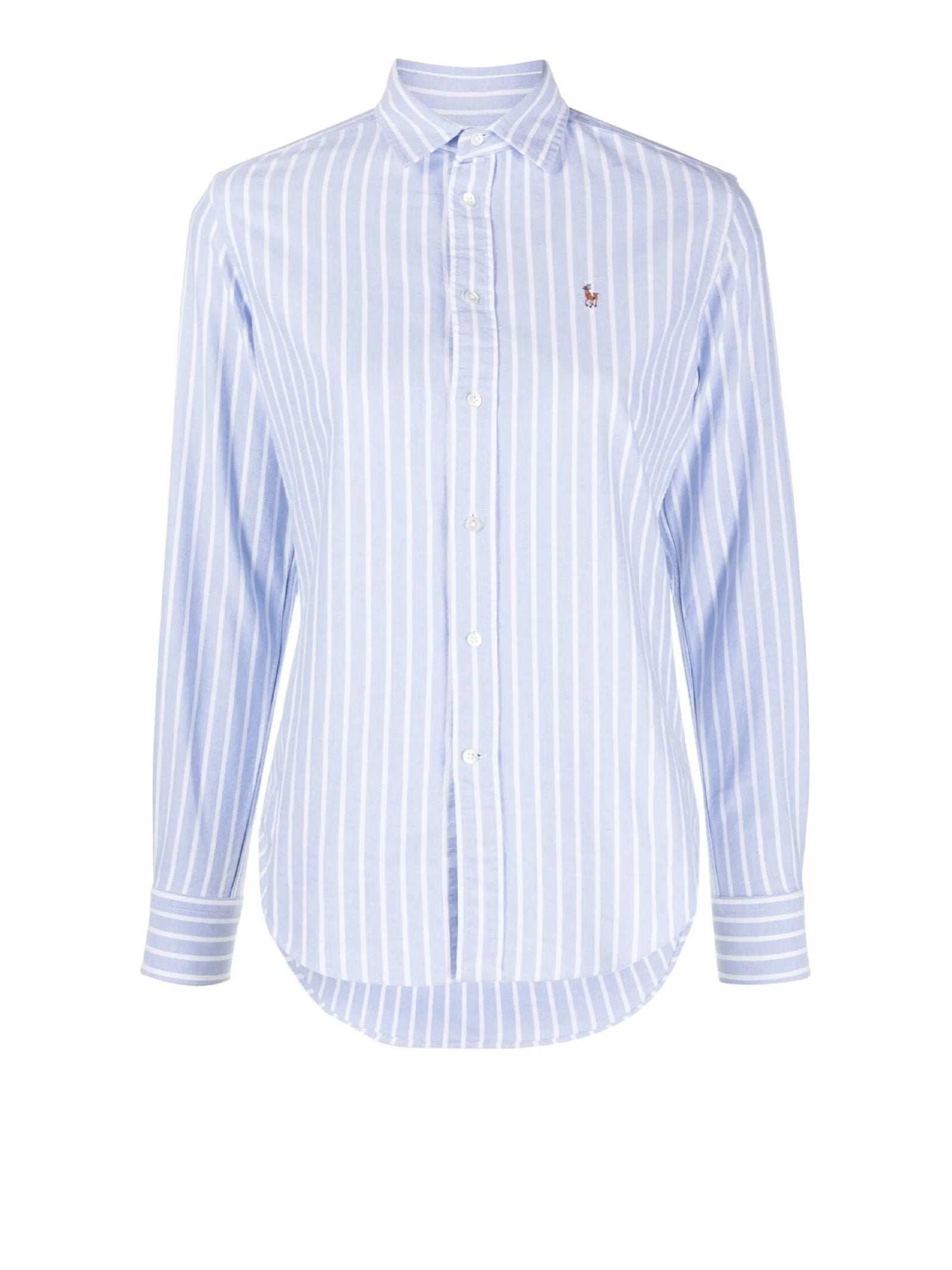 Polo Ralph Lauren Shirts Harbor Island Blue/white Cotton