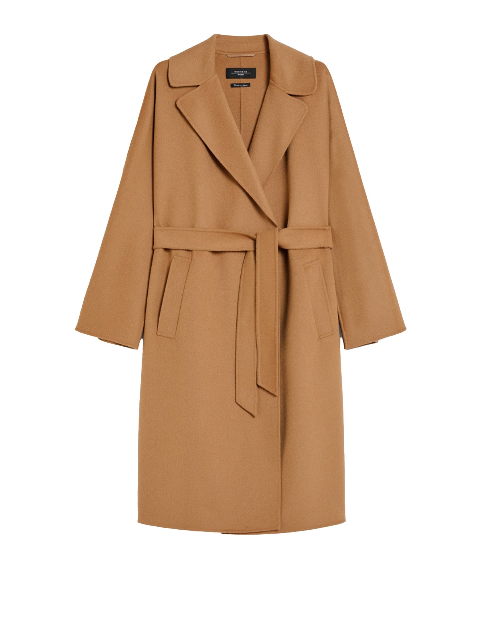 Max Mara Weekend Coats Camel Lana Vergine