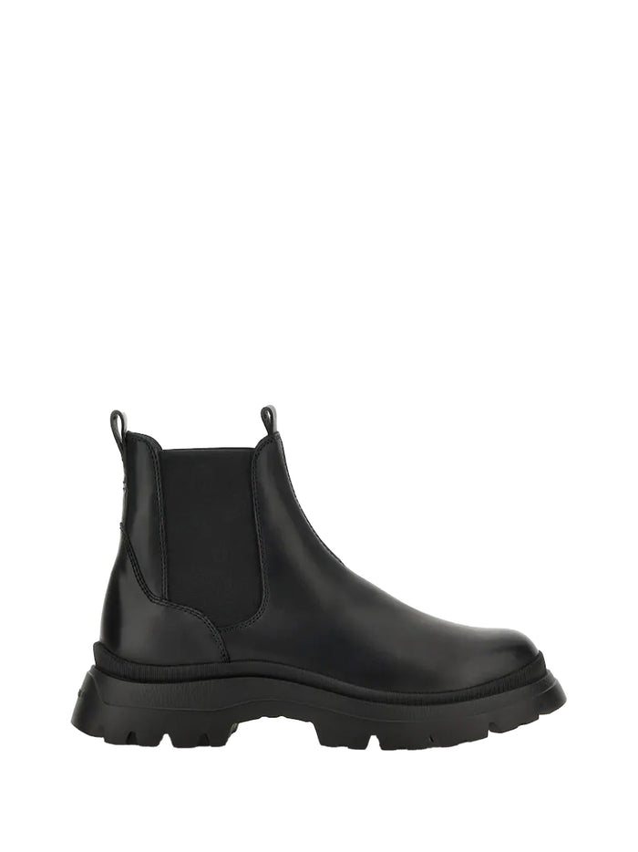 Hogan Boots Black Leather