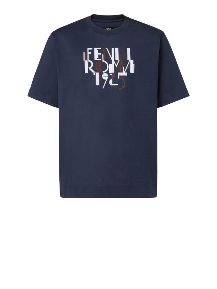 Fendi T-shirts and Polos Blue Dark