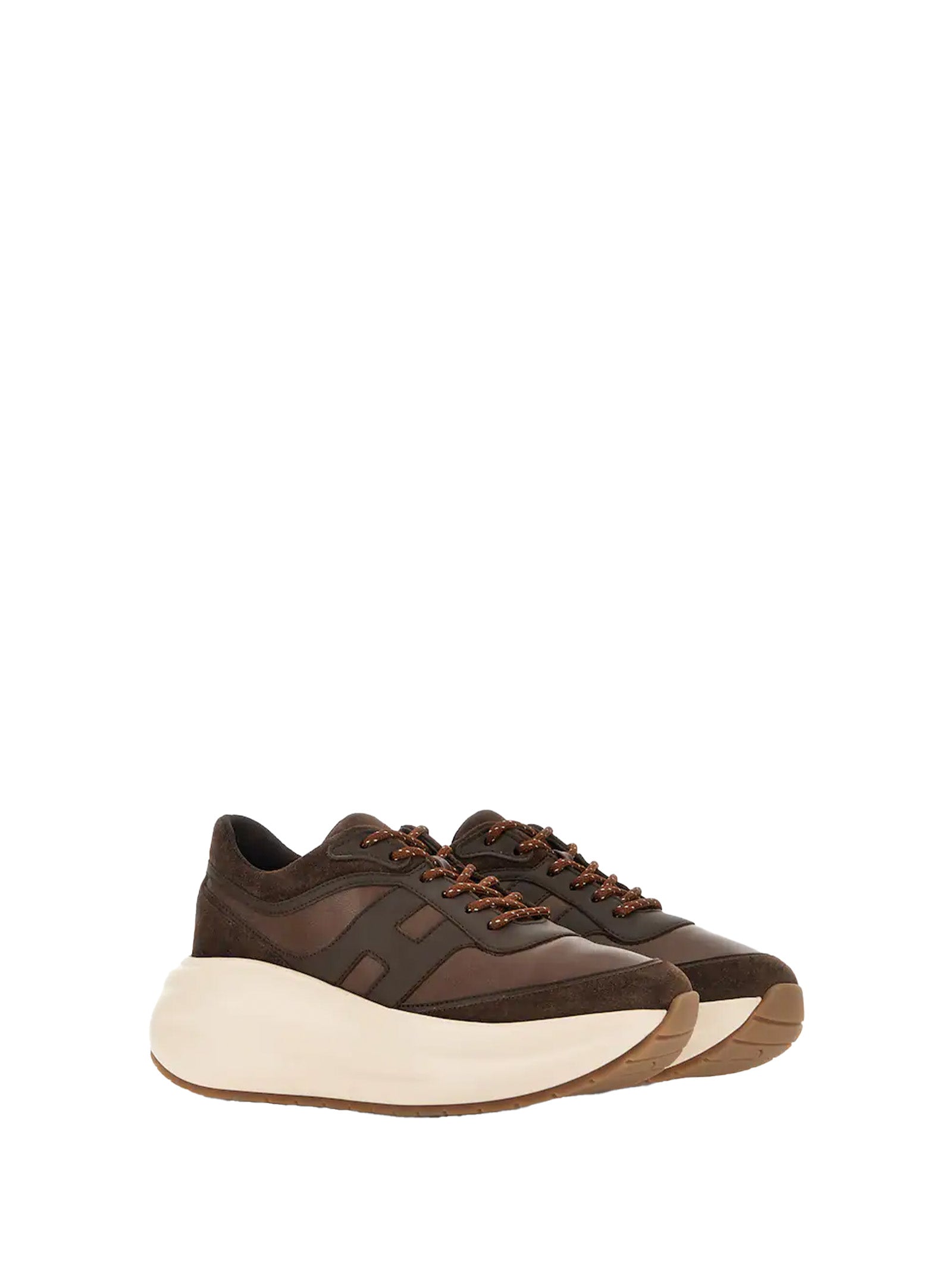 Hogan Sneakers Camel Leather