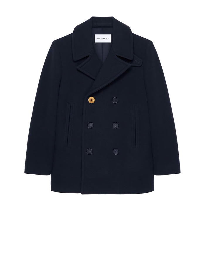 Givenchy Coats Blue Wool