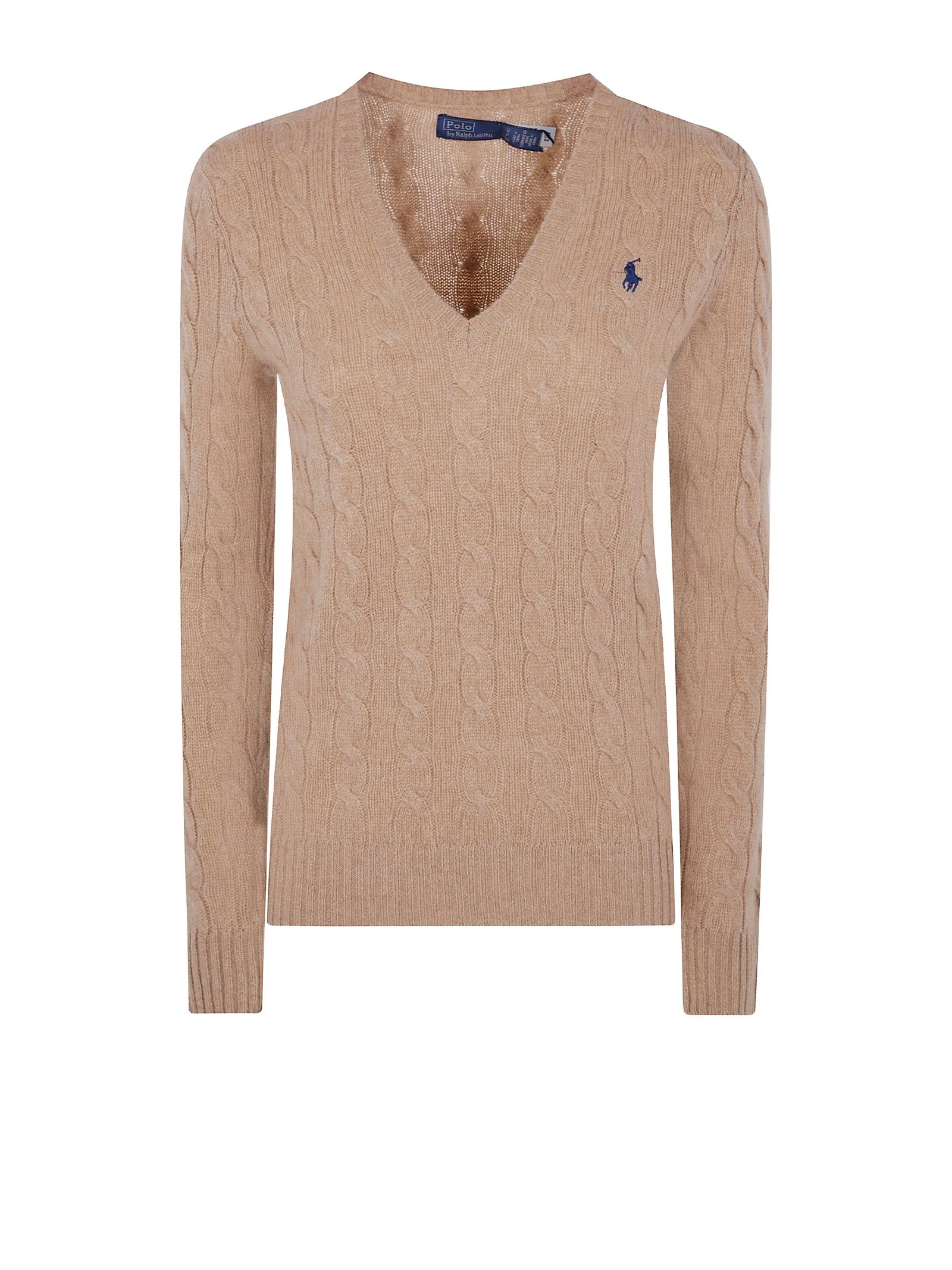 Polo Ralph Lauren Sweaters Camel Melange Wool Cashmere