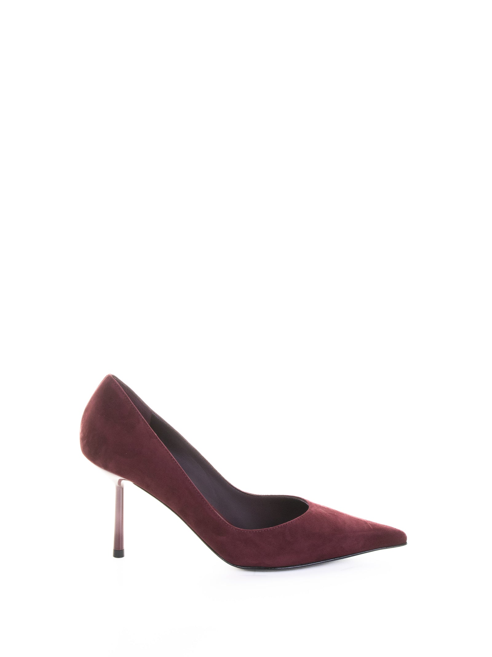 Le Silla With Heel Red Suede