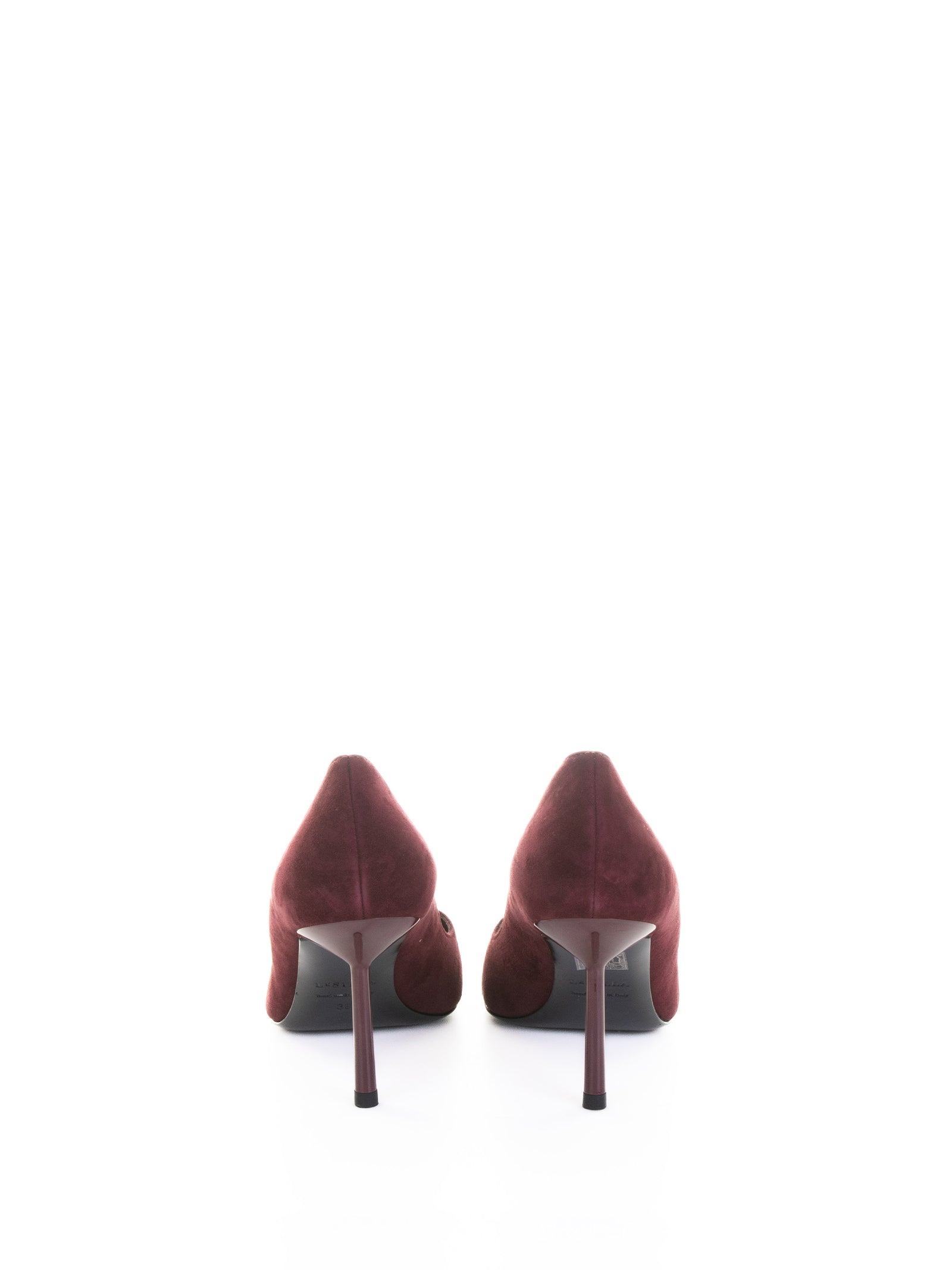 Le Silla With Heel Red Suede