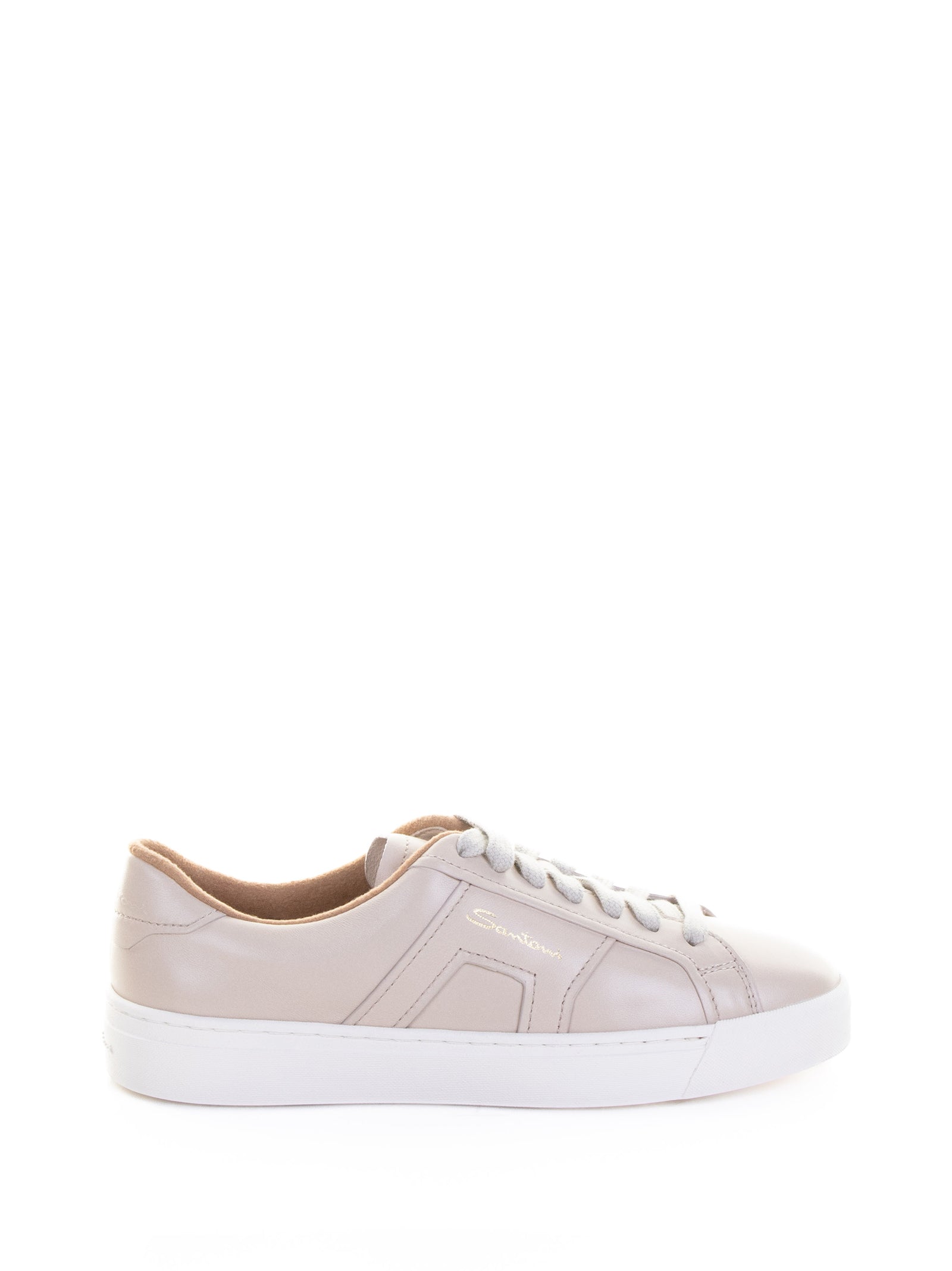 Santoni Sneakers Soft Panna Leather