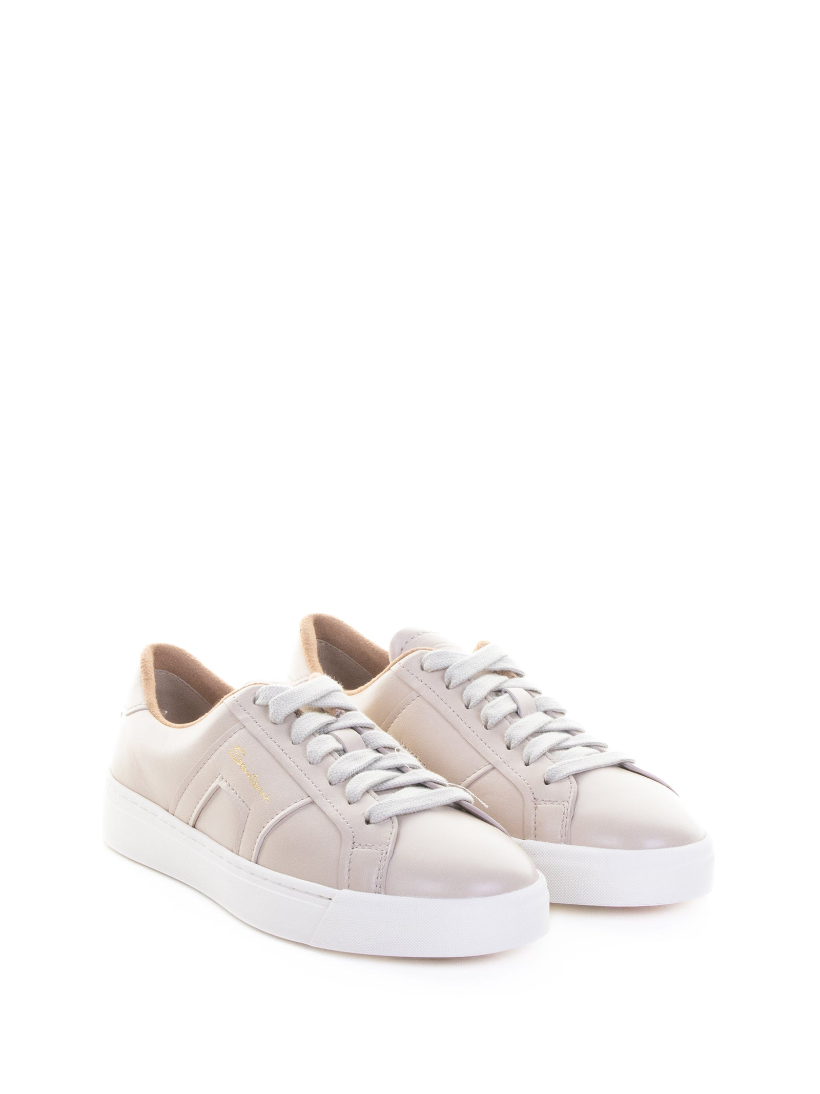 Santoni Sneakers Soft Panna Leather