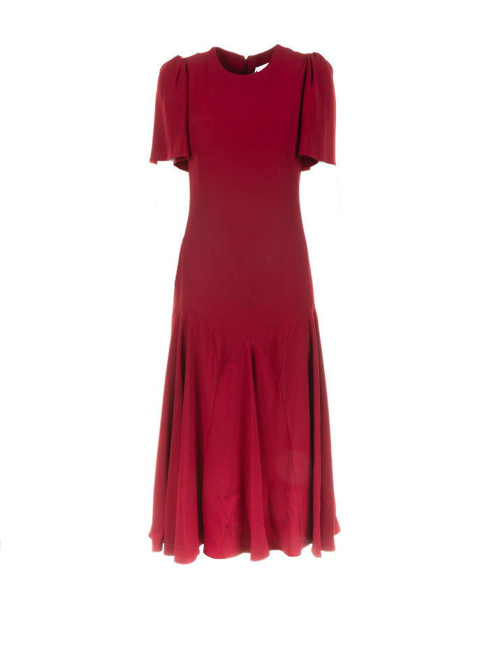 Alexander McQueen Dresses Crimson Vi Acetate
