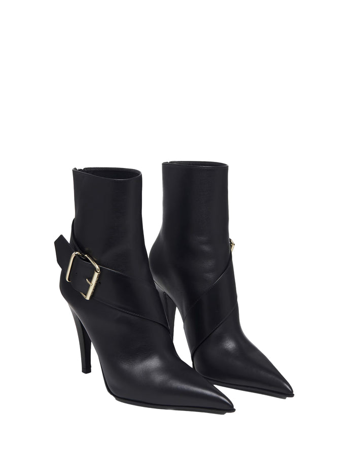 Alexander Mcqueen Boots Black Calf Leather